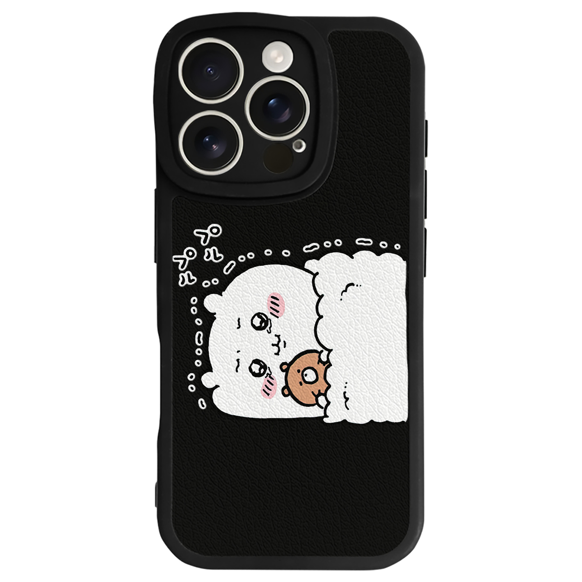 （画像用） ちいかわ ちいかわ Chii-kawa chiikawa 【iPhone 16シリーズ対応】シリコンスマホケース（レザー調） 材質：シリコン